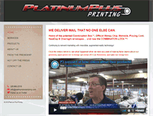 Tablet Screenshot of platinumplusprinting.com